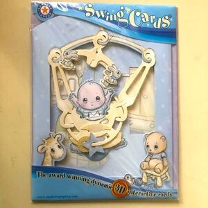 3D Swing Card Baby Boy by Santoro London NEW